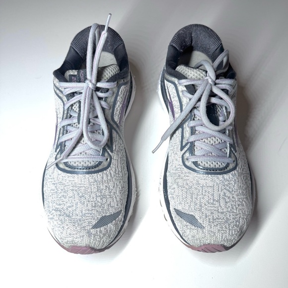 Brooks Women’s Adrenaline GTS 20 Gray Purple Athletic Running Sneakers Size-8.5 - Picture 2 of 9